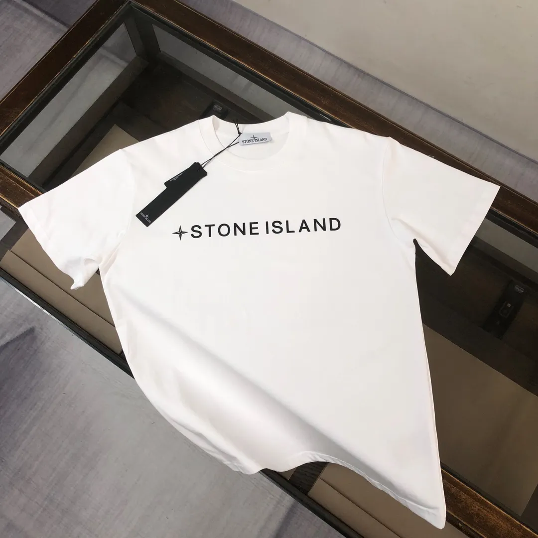 P180 Stone Island 2025 latest T-shirt, couple style ~ original order, fashionable and casual short T-shirt, three-dimensional logo letter logo silicone printing technology on the chest! Specially supplied with customized cotton fabrics ~ Cotton T-shirts ~ Pre-washed to prevent deformation and shrinkage, making the upper body more comfortable and breathable ~ All available from stock ~ Unique design style, trendy must-have item, complete with three standards 👍 Color: black/white/dark gray/brown Size: S M L XL (larger version, please indicate your height and weight when placing an order)